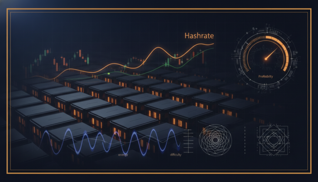 Bitcoin Mining Profitability at $63,000 BTC: Who Survives the Post-Halving Squeeze? — data-visualization illustration