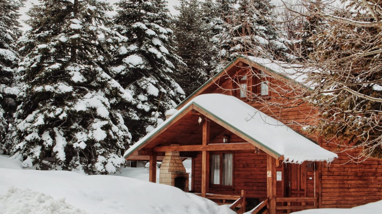 House covered with snow