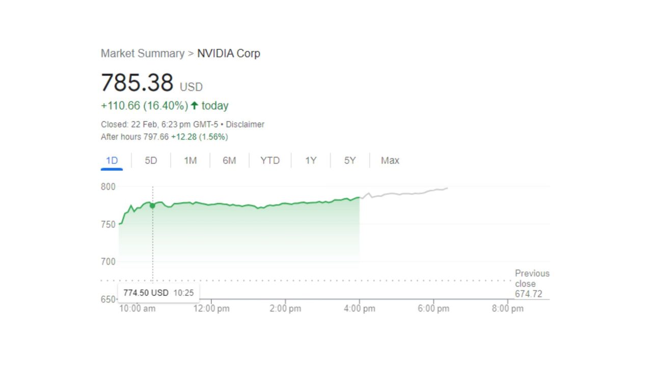 Nvidia Corp shares