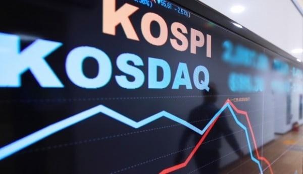 Charts of the benchmark KOSPI and the junior Kosdaq bourses.