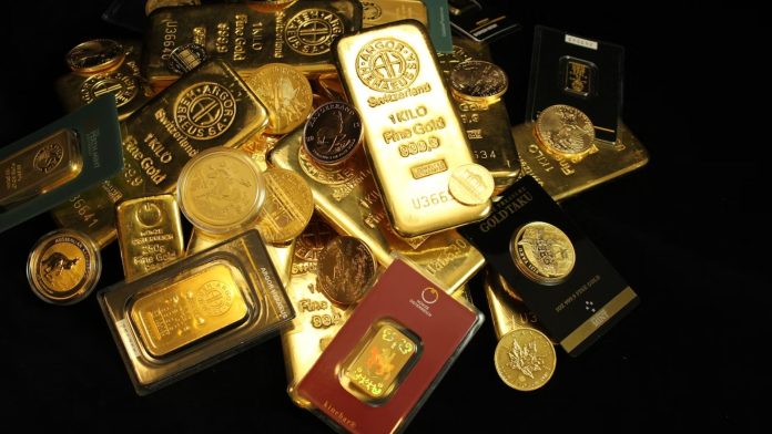 Gold prices surged, hitting fresh records