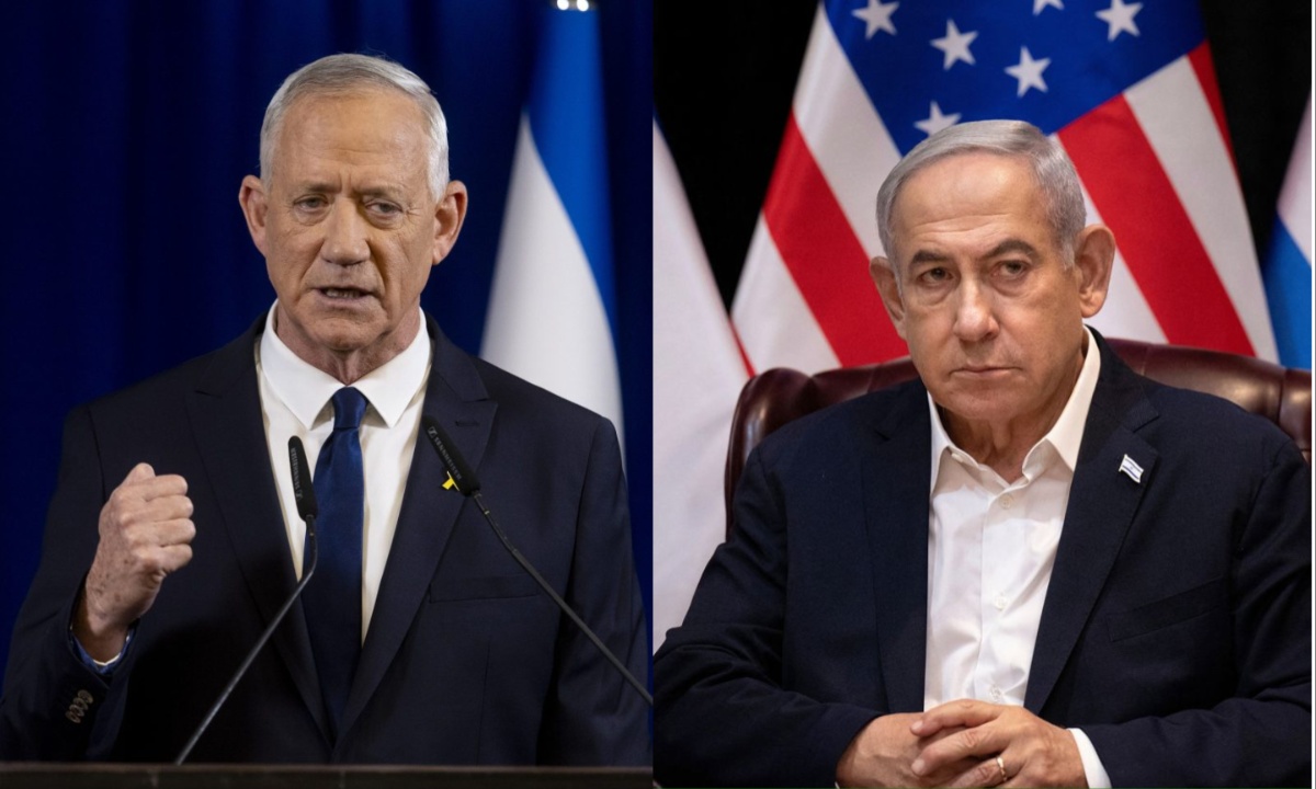 Benny Gantz and Netanyahu