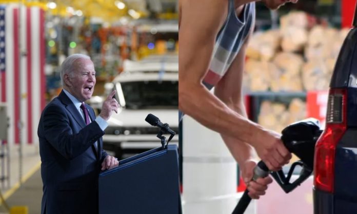 Biden boosts car and SUV fuel efficiency, targeting over 50 miles per gallon by 2031.
