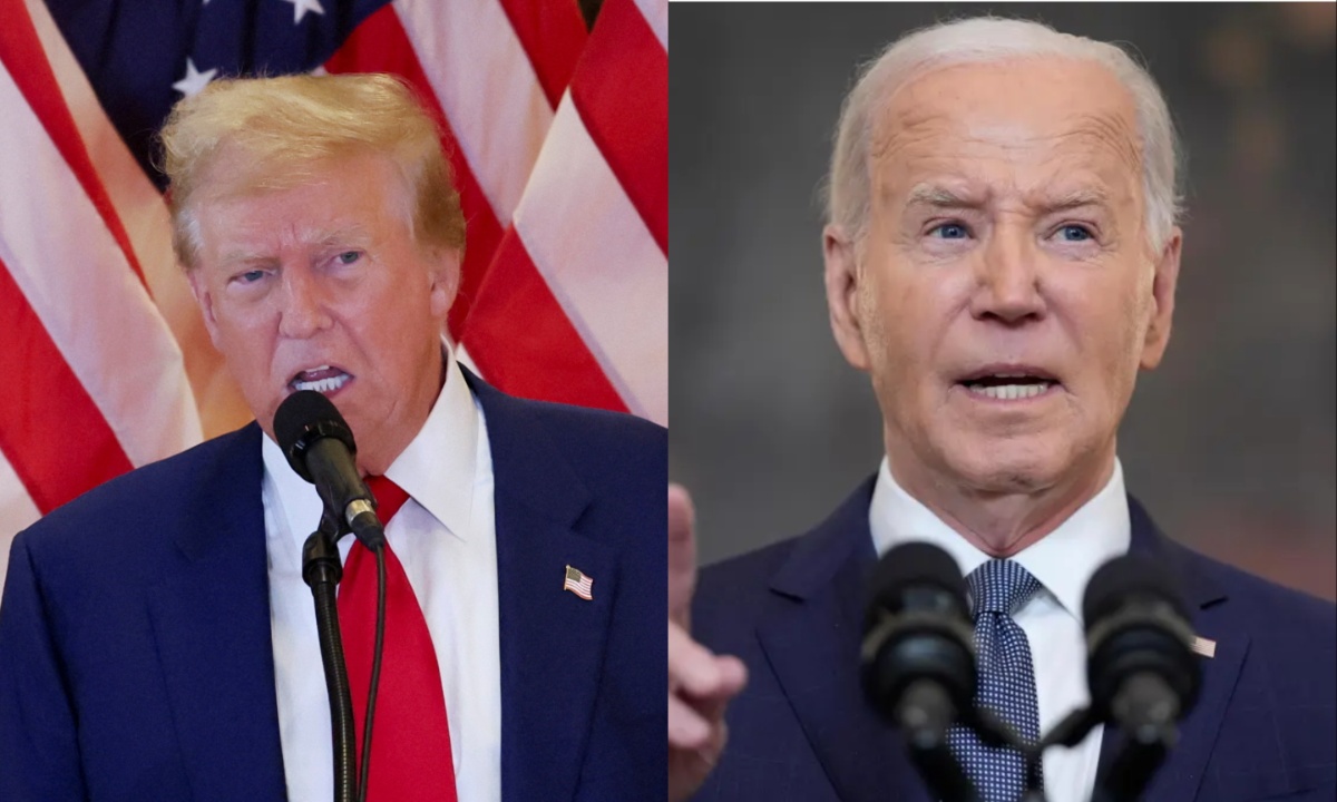 Donald Trump and Joe Biden