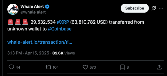 whale transfer