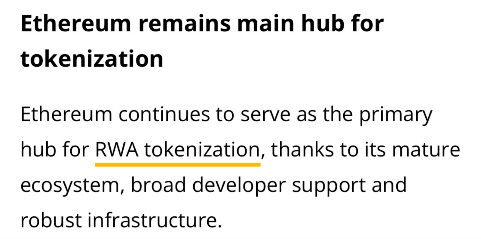 ethereum remains main hub