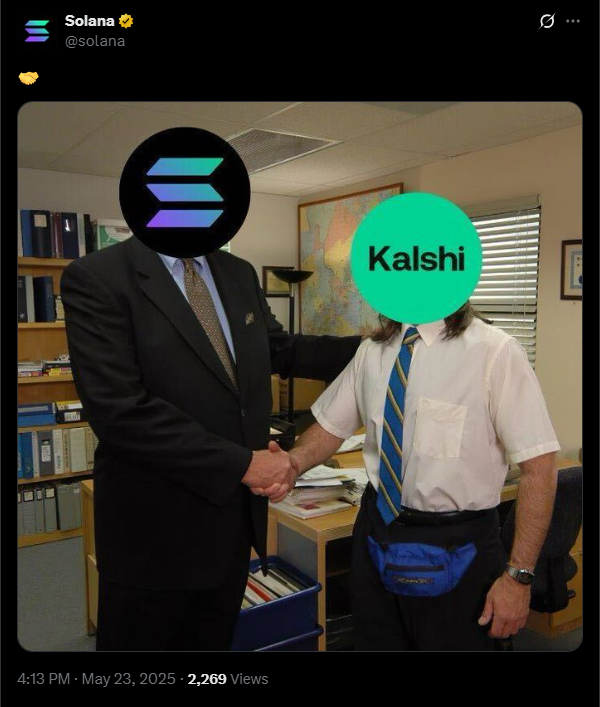 The Kalshi and Solana merger