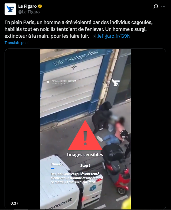 Street footage of the attempted kidnapping