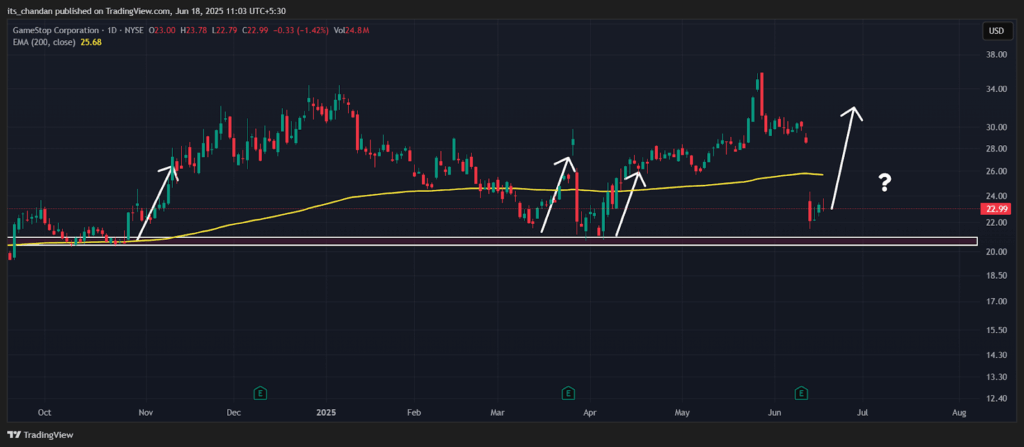 GME Stock Daily Chart