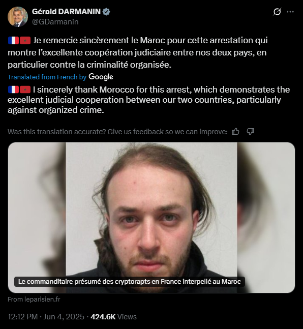 Justice minister weighs in