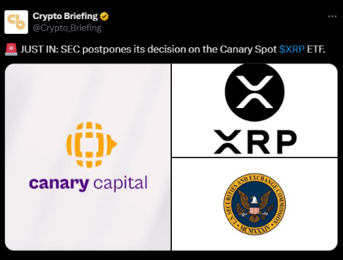 The SEC Postponed its decision on the PENGU ETF | Source: X